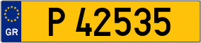 Trailer License Plate